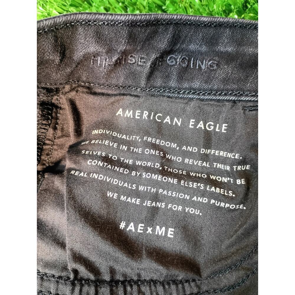American Eagle Outfitters Black Regular Fit Jeans Size 8 Jeans - Picture 3 of 8